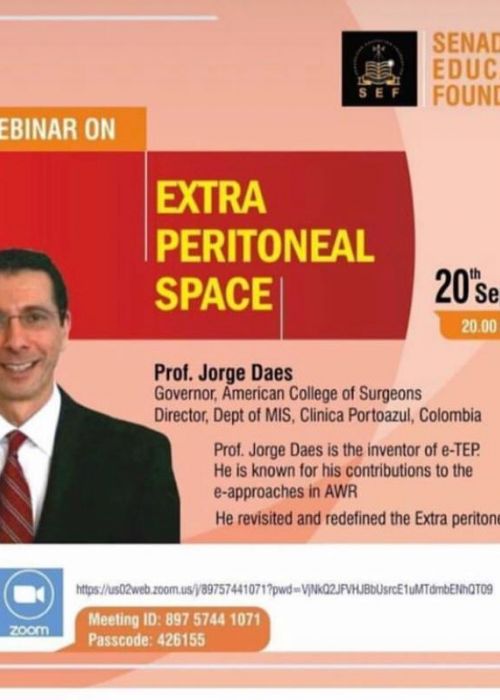 Dr Jorge Daes Extra Peritoneal Space